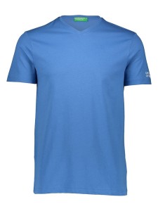 Benetton Koszulka w kolorze błękitnym rozmiar: L