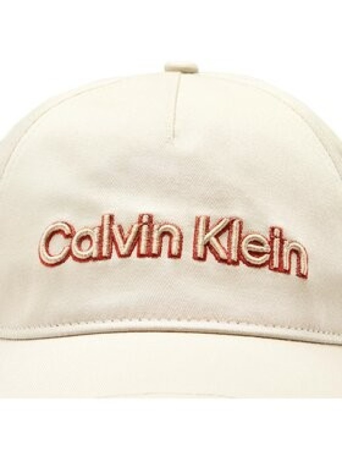 Calvin Klein Czapka z daszkiem Embroidery K50K510656 Beżowy