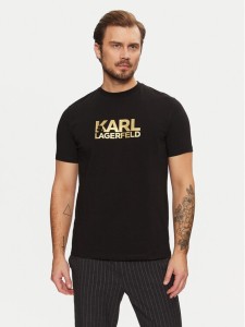 KARL LAGERFELD T-Shirt 755087 551235 Czarny Regular Fit