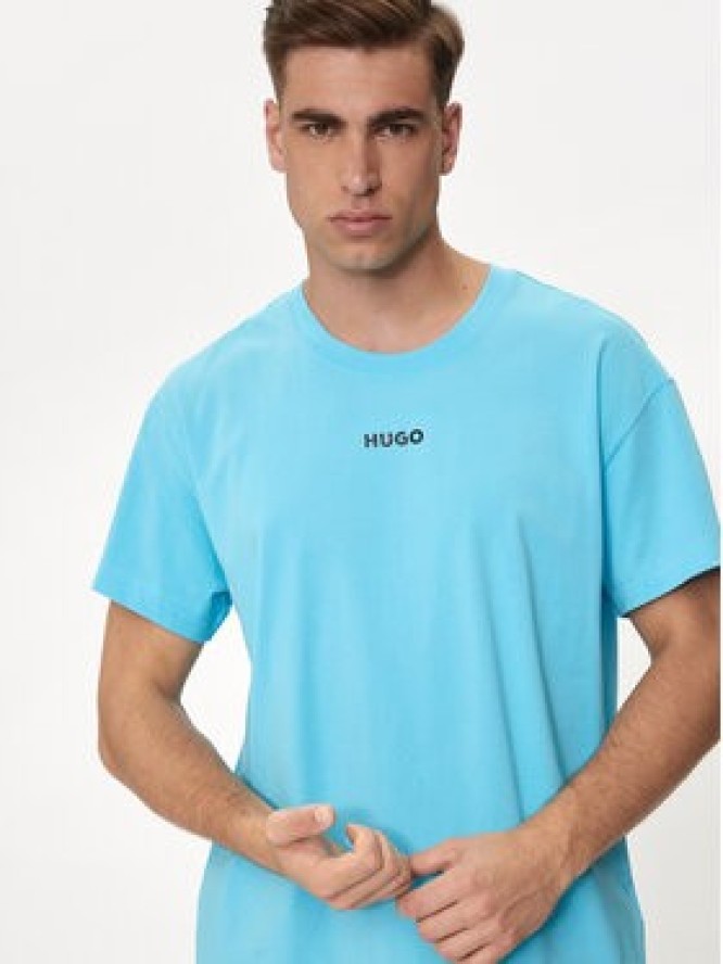 Hugo T-Shirt Linked 50518646 Niebieski Relaxed Fit