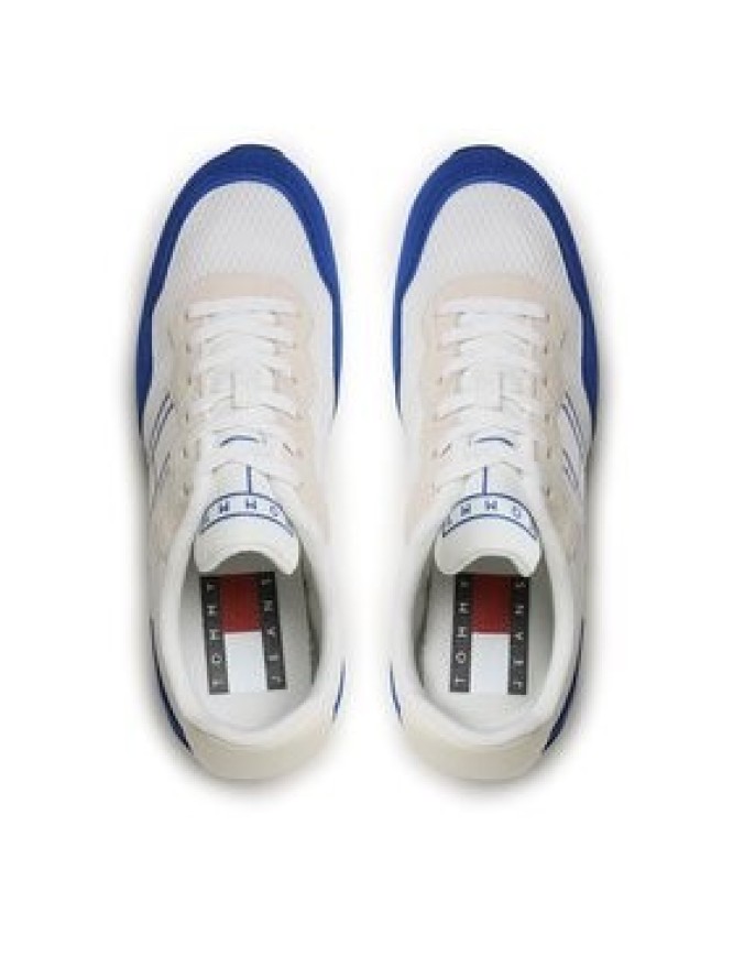 Tommy Jeans Sneakersy Runner Mix Material EM0EM01167 Biały