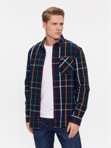 Tommy Jeans Koszula Check Flannel DM0DM18334 Granatowy Regular Fit