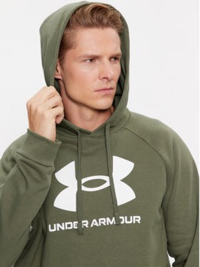 Under Armour Bluza Ua Rival Fleece Logo Hd 1379758 Khaki Loose Fit