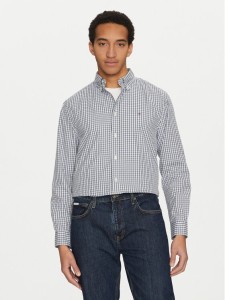 Tommy Hilfiger Koszula Gingham MW0MW37548 Niebieski Regular Fit