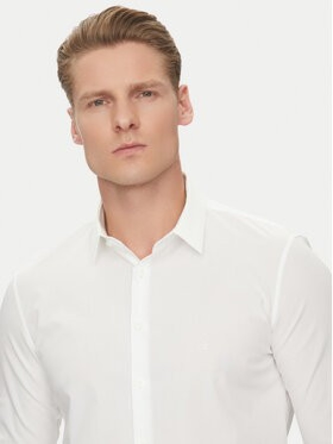 Calvin Klein Koszula K10K114299 Biały Slim Fit