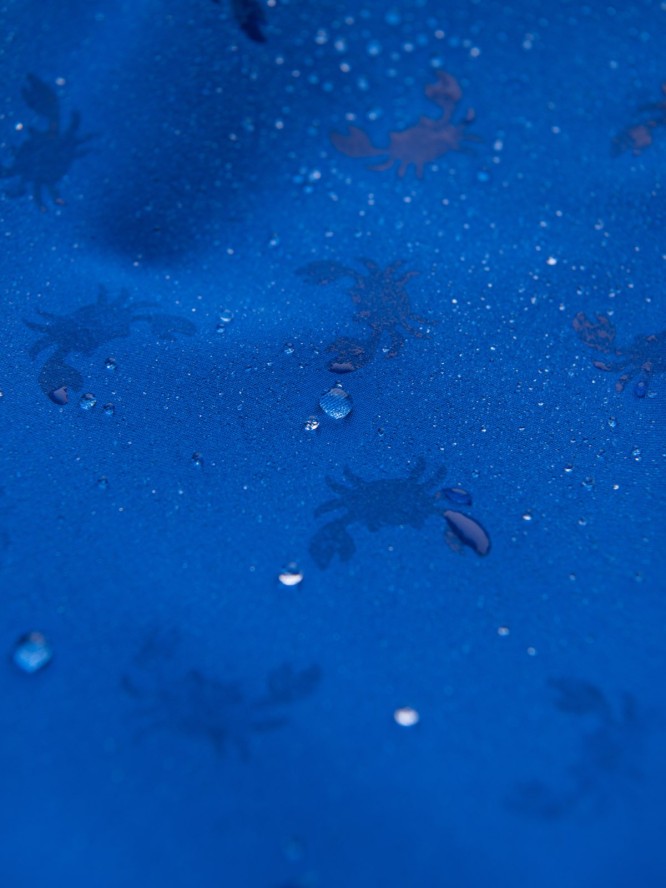 Neonowe męskie szorty kąpielowe z efektem magic print – niebieskie V3 OM-SRBS-0147 - XXL