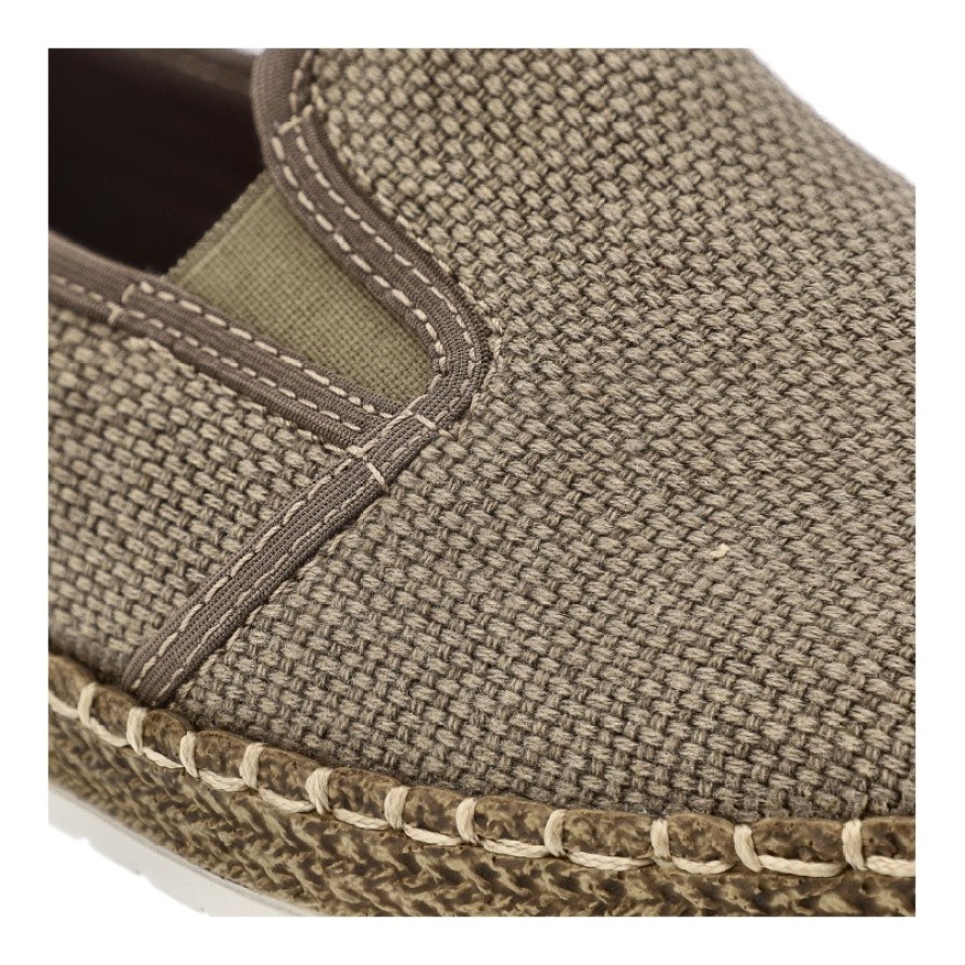 Beżowe Espadryle Rieker Eleganckie Wsuwane Obuwie Męskie