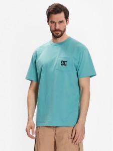 DC T-Shirt Star Pocket ADYZT05043 Niebieski Relaxed Fit