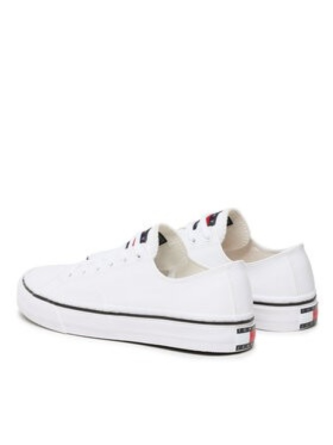 Tommy Jeans Tenisówki Lace Vulc Ess EM0EM01047 Biały