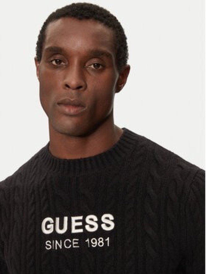 Guess Sweter M4BR11 Z3HA2 Czarny Regular Fit