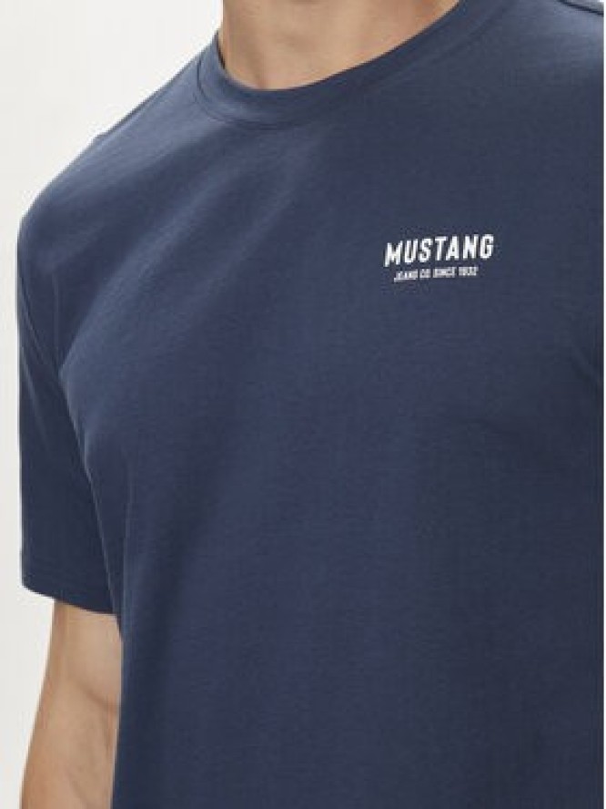 Mustang T-Shirt 1015055 Granatowy Regular Fit