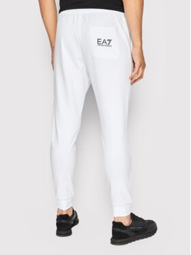 EA7 Emporio Armani Spodnie dresowe 8NPPC3 PJ05Z 1101 Biały Slim Fit