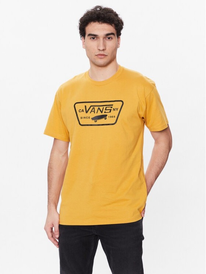 Vans T-Shirt Full Patch VN000QN8 Żółty Classic Fit