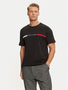 Tommy Hilfiger T-Shirt MW0MW36498 Czarny Regular Fit