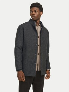 Jack&Jones Płaszcz wełniany Harrison 12258674 Szary Regular Fit