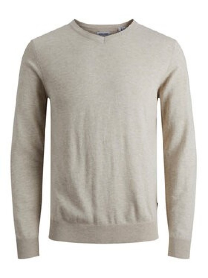 Jack&Jones Sweter 12208365 Beżowy Regular Fit