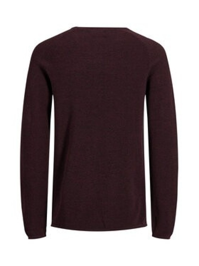 Jack&Jones Sweter 12157321 Bordowy Regular Fit