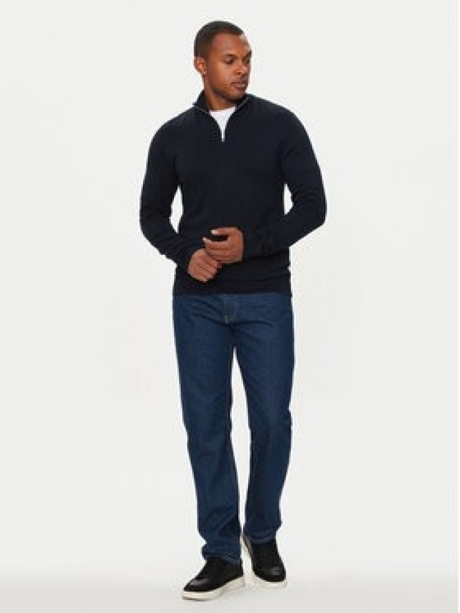 Lindbergh Sweter 30-800173 Granatowy Slim Fit