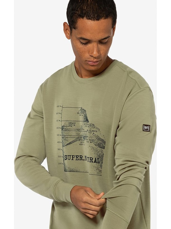 super.natural Bluza "7 Peaks" w kolorze khaki rozmiar: L
