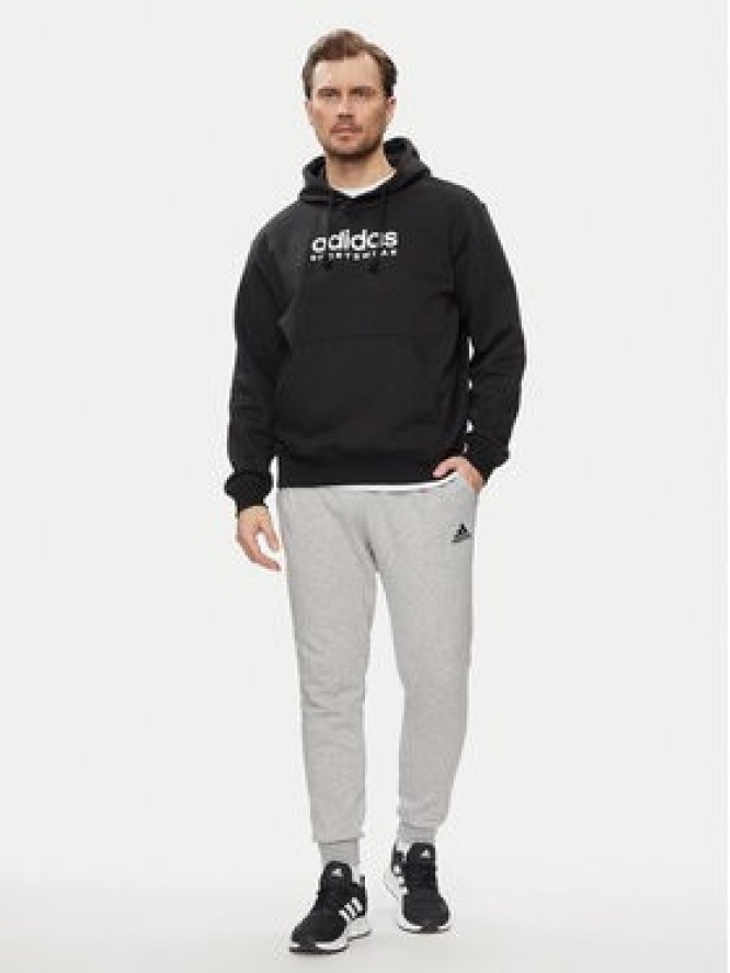 adidas Bluza All SZN Fleece Graphic Hoodie IC9771 Czarny Loose Fit