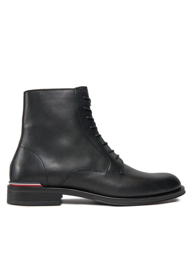 Tommy Hilfiger Trzewiki Core Rwb Hilfiger Lth Lce Boot FM0FM05030 Czarny