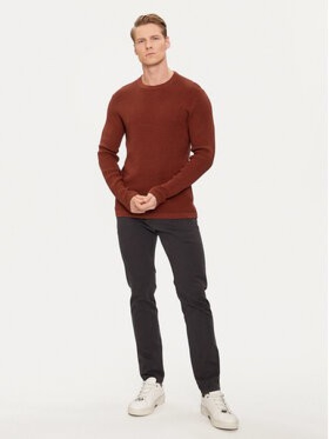 Selected Homme Sweter 16079776 Bordowy Regular Fit