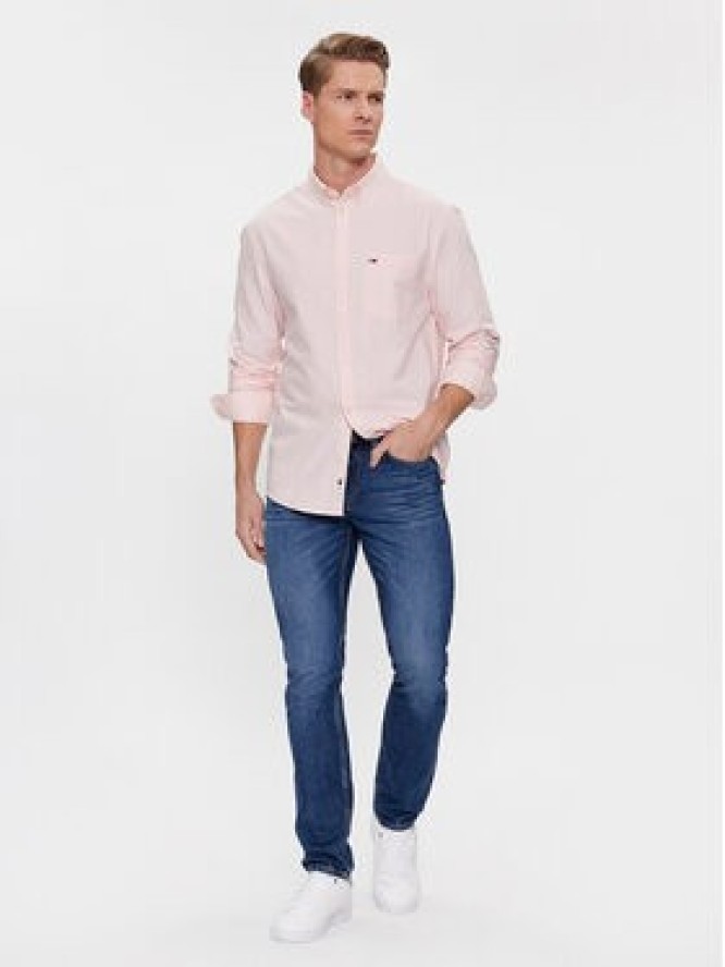 Tommy Jeans Koszula Oxford DM0DM18335 Różowy Regular Fit