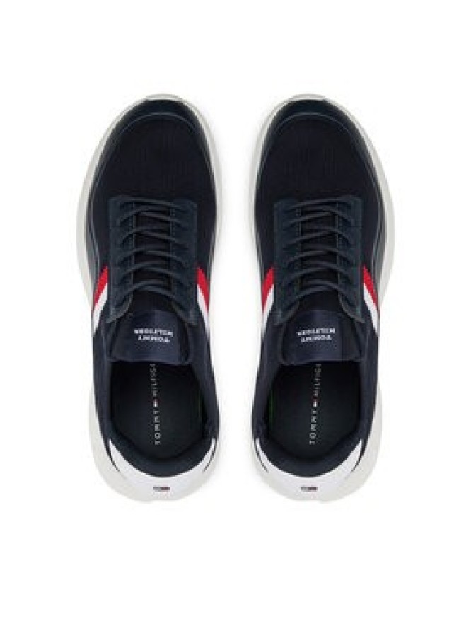 Tommy Hilfiger Sneakersy Modern Runner Premium Knit FM0FM05135 Granatowy
