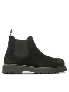 Tommy Jeans Sztyblety Tommy Jeans Suede Boot EM0EM01205 Czarny