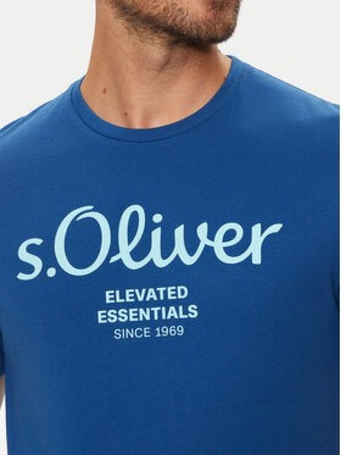 s.Oliver T-Shirt 2139909 Niebieski Regular Fit
