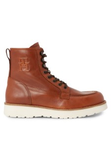 Tommy Hilfiger Kozaki Th American Warm Leather Boot FM0FM04668 Brązowy