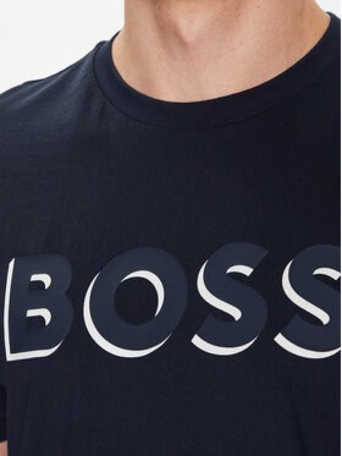 Boss T-Shirt 50481611 Granatowy Regular Fit