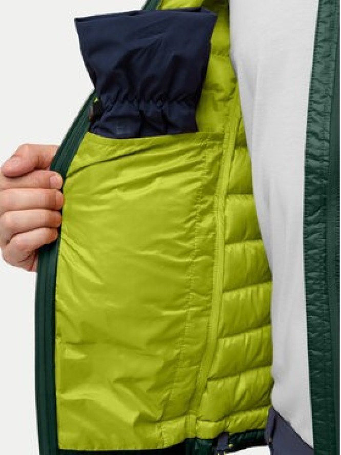 Jack Wolfskin Kurtka puchowa Passamani A61836 Zielony Regular Fit