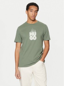 HUGO T-Shirt Dalayer 50535363 Zielony Regular Fit