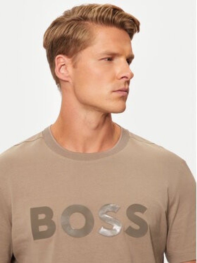 Boss T-Shirt Mirror 2 50525087 Zielony Regular Fit