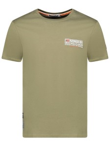 Geographical Norway Koszulka "Jofforoy" w kolorze khaki rozmiar: XL