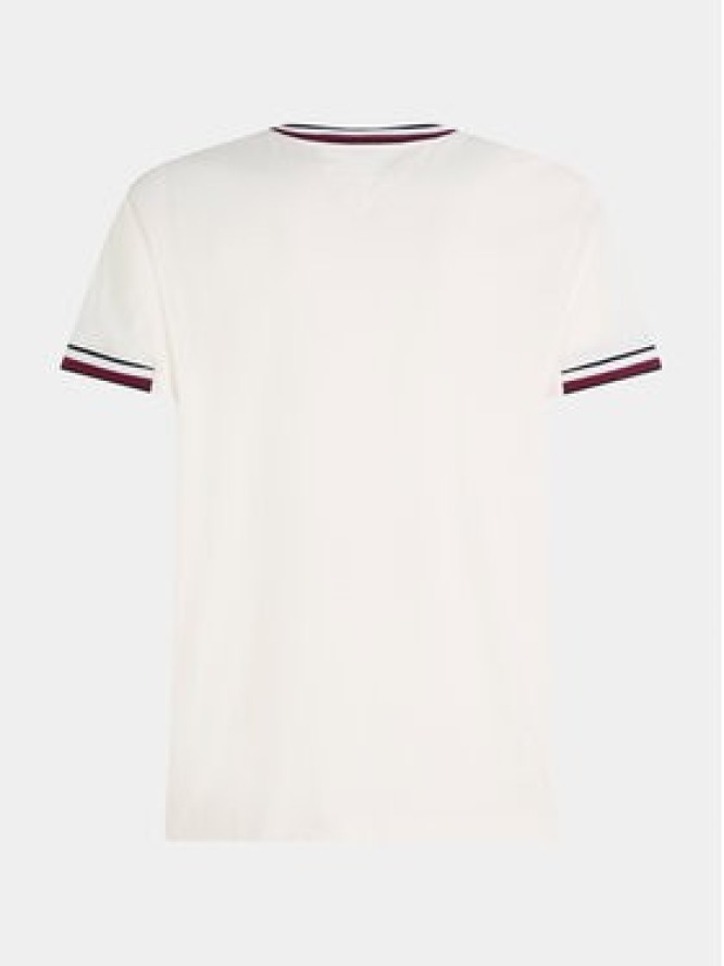 Tommy Hilfiger T-Shirt Bold Global MW0MW32585 Écru Regular Fit