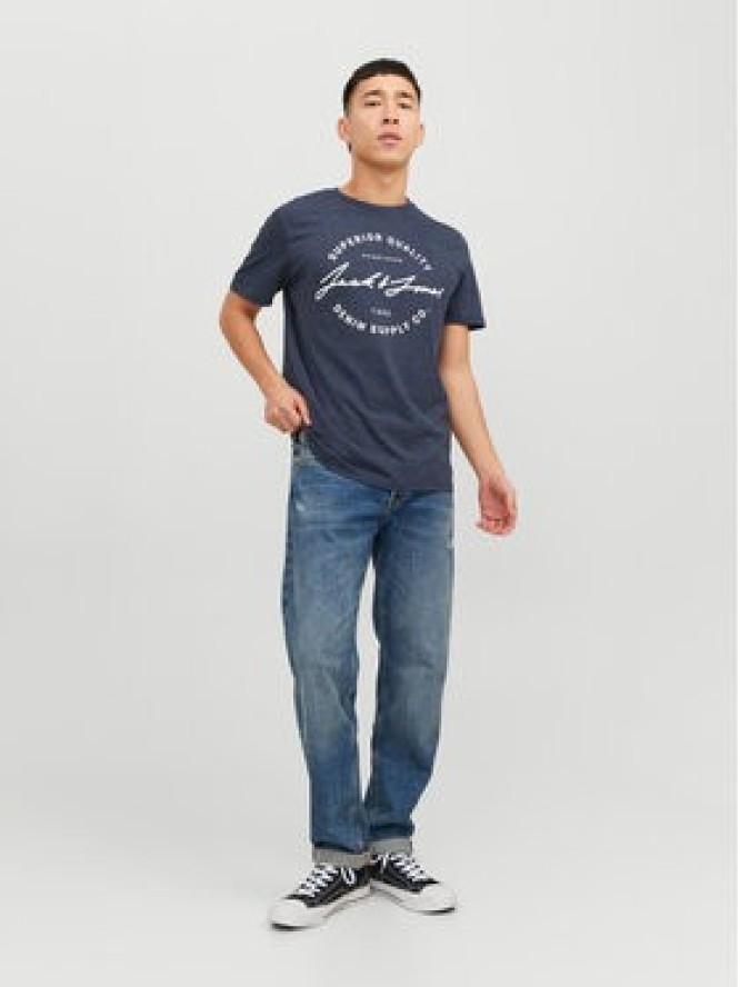 Jack&Jones T-Shirt Jace 12222037 Granatowy Regular Fit