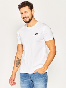 Alpha Industries T-Shirt Basic 188505 Biały Regular Fit