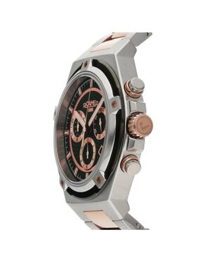 Roamer Zegarek Tempomaster Chrono 221837 49 75 20 Srebrny