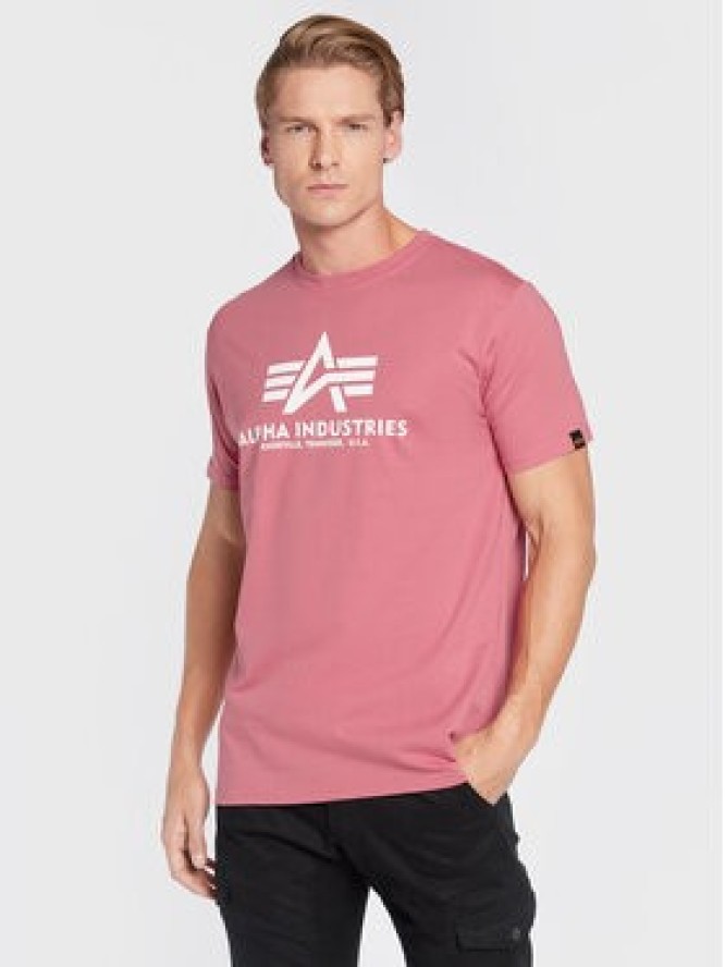 Alpha Industries T-Shirt Basic 100501 Różowy Regular Fit