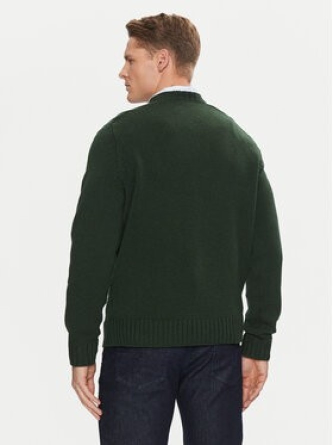 Lacoste Sweter AH3145 Zielony Classic Fit