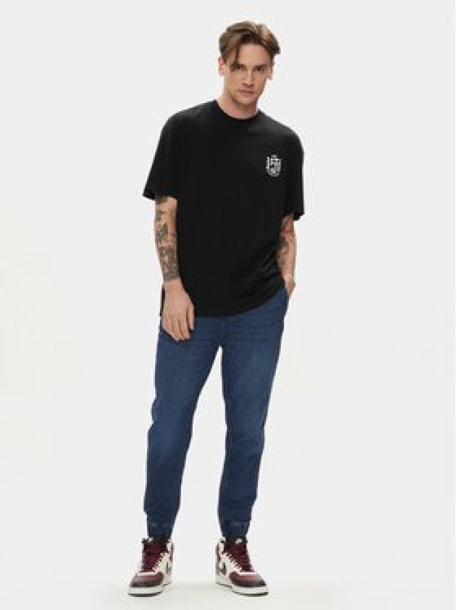 Jack&Jones T-Shirt Dirk 12249223 Czarny Wide Fit