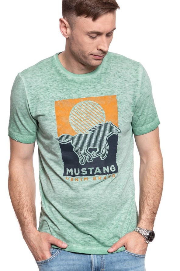 MUSTANG T SHIRT Alex C Print 1009524 6398