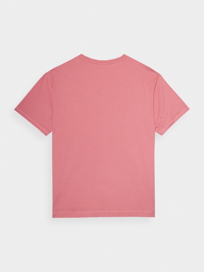 T-shirt regular męski Outhorn - różowy