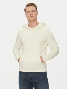 Guess Bluza M5GQ36 KCN01 Écru Regular Fit