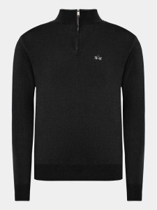 La Martina Sweter WMS003 YW091 Czarny Regular Fit