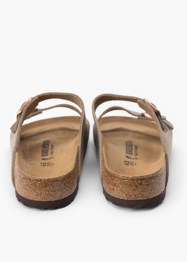 Klapki męskie BIRKENSTOCK ARIZONA LEOI TABACCO BROWN