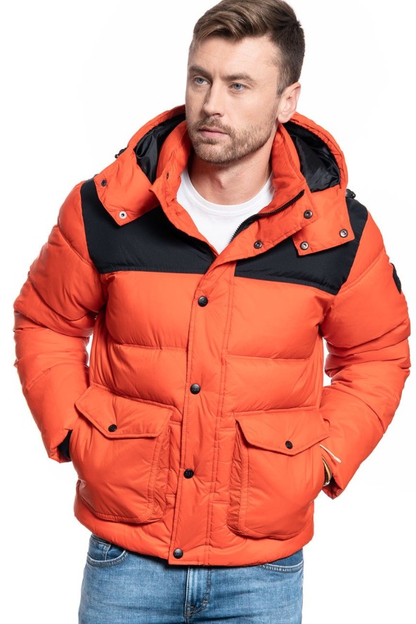 MĘSKA KURTKA ZIMOWA LEE PUFFER JACKET POINCIANA L86NSZOL