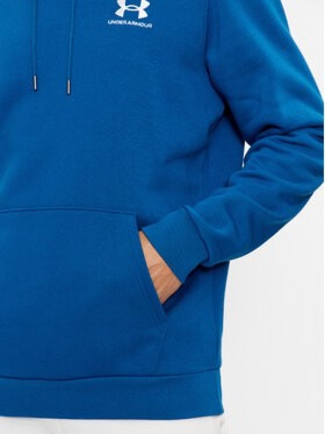 Under Armour Bluza Ua Essential Fleece Hoodie 1373880 Niebieski Loose Fit